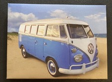 VW Campervan-Blue-Split