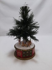 Vintage Avon Plastic Musical Fibre Optic Advent Tree with Santa & Reindeer Boxed