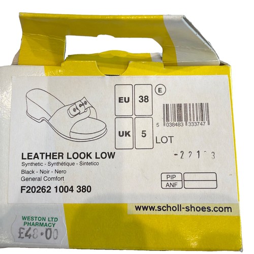 Scholl leather look - look, low