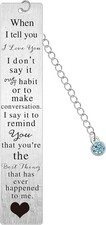 Bookmark I Love You Wedding