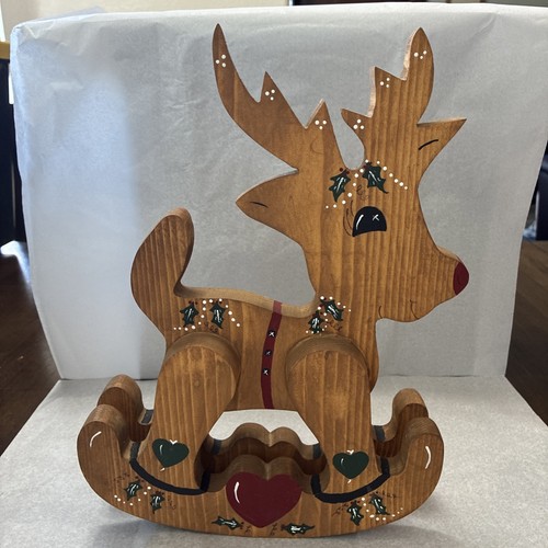 Vintage hand painted wooden - hand-painted,