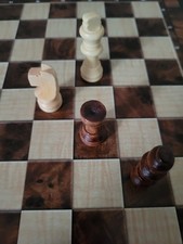 Wood Chess Checkers Backgammon