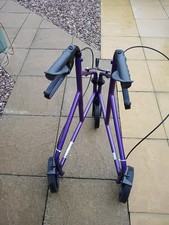   3 Wheel Walking Rollator - purple. ** knops  for  handle extension missing **