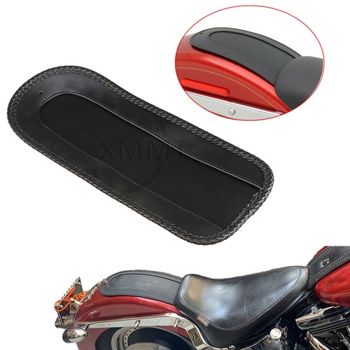 Leather rear fender bib - leather, solo