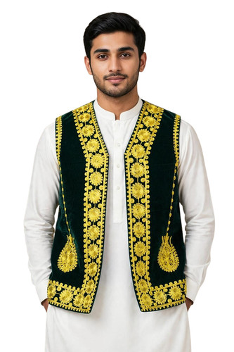 Afghan handmade green - afghan,
