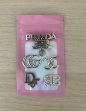 5x Silver Metal Craft Charm