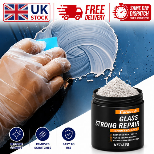 Glass scratch repair powder - repair,
