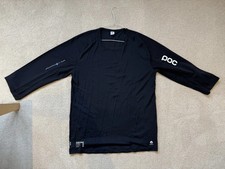 Poc DH Down Hill Resistance MTB Jersey XL 3/4 Length Sleeves Uranium Black