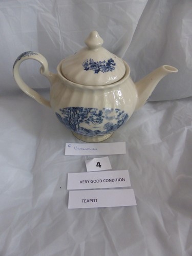 Vintage teapot white with - teapot,