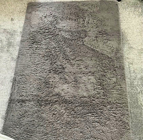 Grey soft plush rug 100x150 - grey,