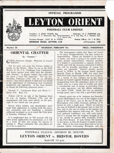 Leyton orient bristol rovers - leyton,