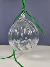 Vintage Clear Ribbed Hand