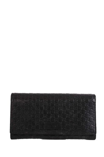 Gucci embossed wallet black - gg,