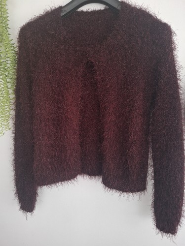 Maroon sparkly eyelash - sparkly,