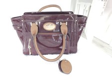 Burgundy Jasper Conran Bag. Painted Leather Very Good Condition