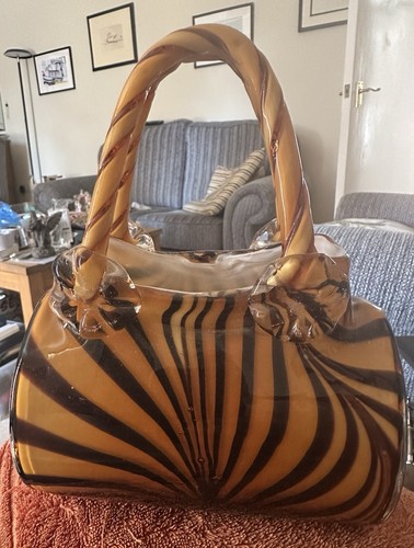 Vintage murano glass handbag - vintage,