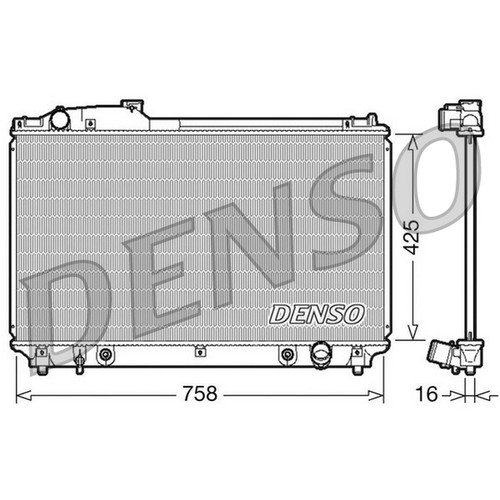 Radiator for lexus - for,