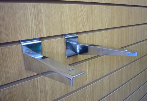 Slatwall timber shelf bracket - slatwall,