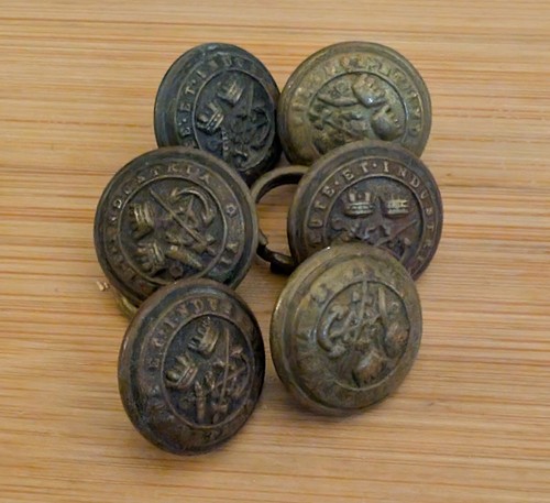 Vintage brass buttons the - vintage,