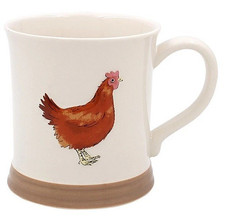 Country life embossed hen mug - life,