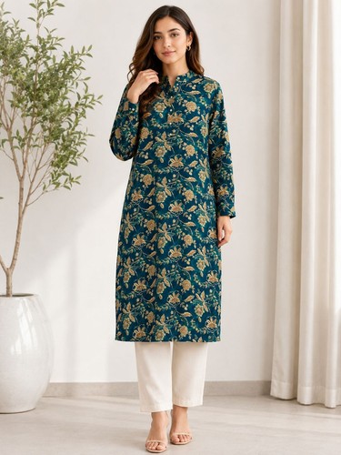 Women floral printed kurti - floral,