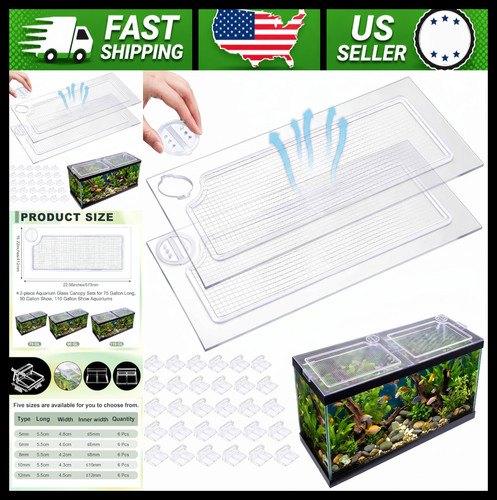 Clear aquarium canopy - aquarium, set