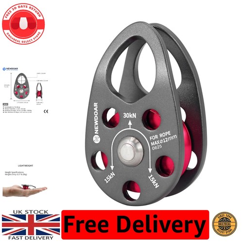 Compact mobile pulley 30kn - 30kn,
