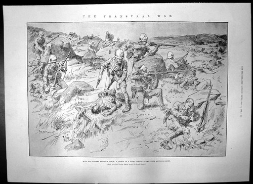 Antique print transvaal war - antique,