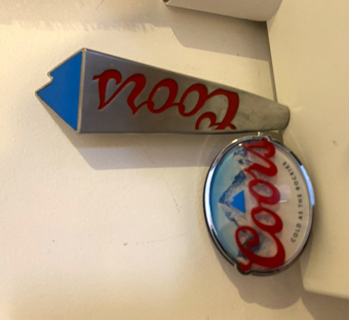 Coors lager beer tap handle - handle, /