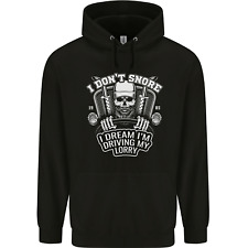 I Dont Snore Im Driving My Lorry Driver Mens 80% Cotton Hoodie