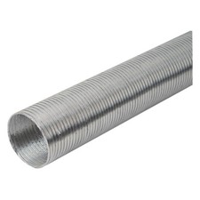 Aluminium Flexible Hose 100mm / 1.5m Alloy Air Duct Tube Flexi Pipe
