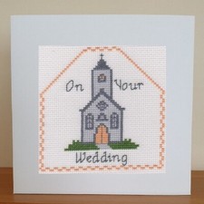 Wedding Card - Cross Stitch
