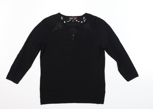 Stephen womens black crew - womens,