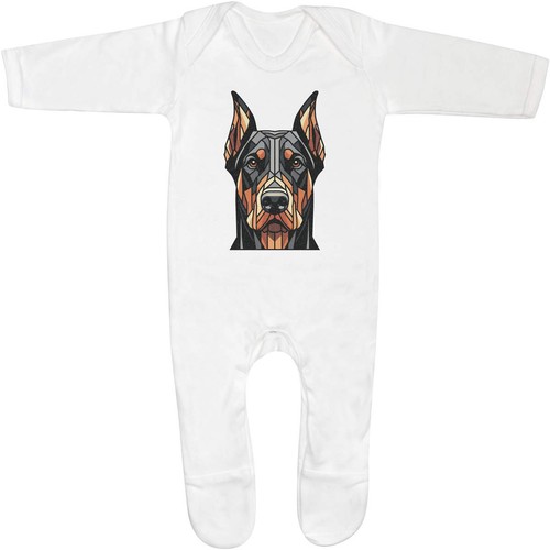 Doberman dog portrait baby - portrait',