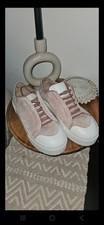 Alexander McQueen Rose Velvet Snickers Size UK 5