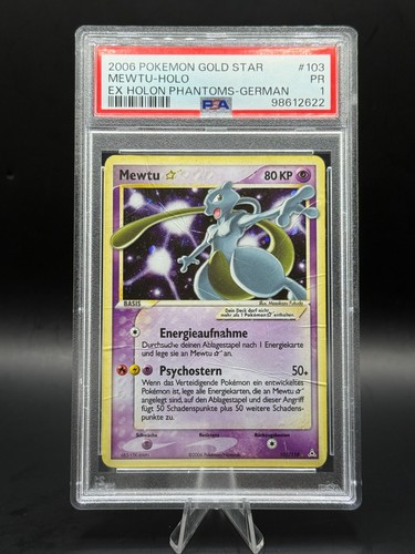 2006 pokemon mewtwo gold star - pokemon,