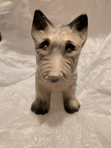 Vintage ceramic westie dog - ceramic,