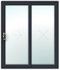Sliding patio door - 2-pane, /