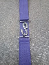 Retro Unisex Purple Elastic Snake Buckle Belt 30"-40" 