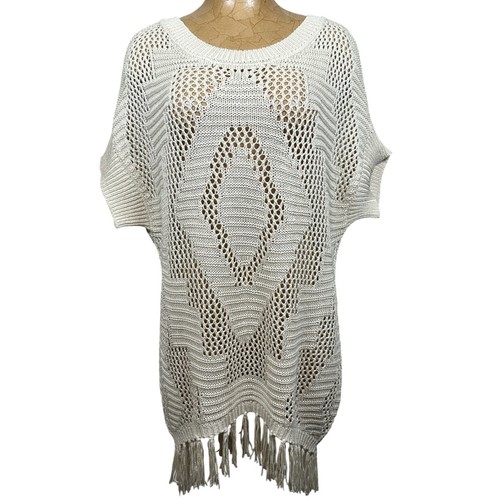 Poof ivory crochet - ivory, knit