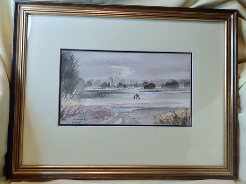 Winter scene impressionist - winter,