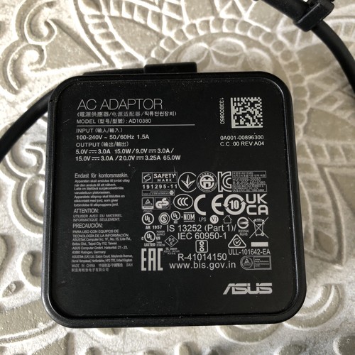 Asus ad10380 65w adapter - ac,