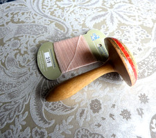 Vintage Painted Wooden Darning