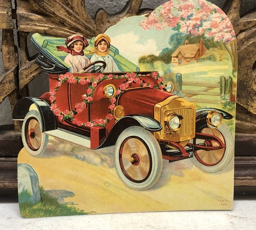 Ladies classic car - ladies, in