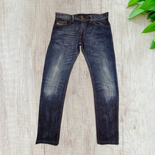 Diesel Jeans "Thavar" Slim Skinny Mens W32 L28 Blue Mid Rise 0RJ06 Stretch