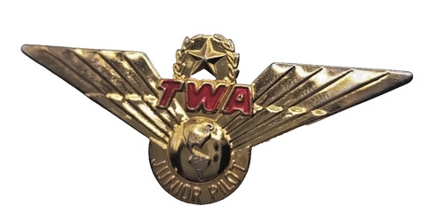 Retro twa junior pilot badge - twa,