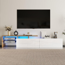 TV Cabinet Modern Storage LED