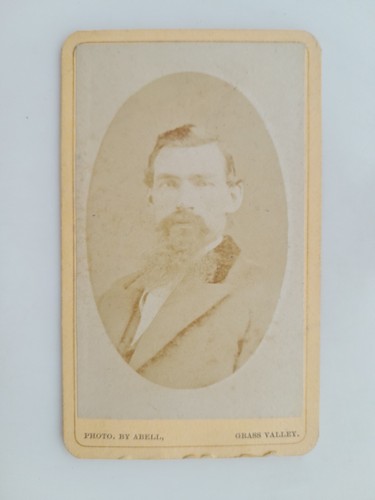 Cdv man beard abell - cdv, (faded):