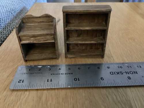 Wooden dolls house furniture - dolls,