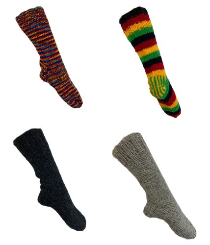 100 pure wool mid calf - pure, socks